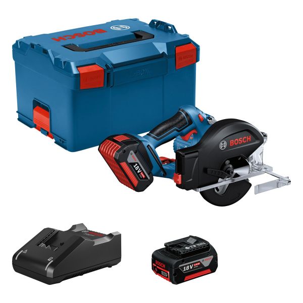 Пила дискова акумуляторна Bosch Professional GKM 18V-50 18В 2х5А·год 136мм 4250об/хв 2.2кг