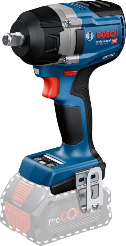 Гайковерт ударний акумуляторний Bosch Professional GDS 18V-750C 18В 270/380/750Нм до 3000об/хв квадрат 1/2" 1.7кг без АКБ та ЗП