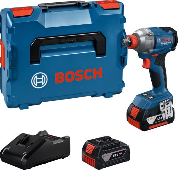 Гайковерт ударний акумуляторний Bosch Professional GDX 18V-285 18В 2x4А·год до 285Нм 3600об/хв квадрат 1/2" ЗП кейс 1.1кг