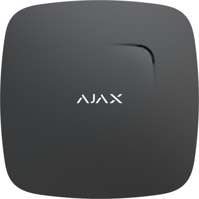 Датчик диму і чадного газу Ajax FireProtect Plus, Jeweler, бездротовий, чорний