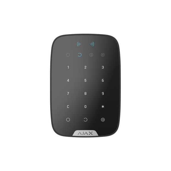 Бездротова сенсорна клавіатура Ajax Keypad Plus, jeweller, бездротовий, чорний (26077.83.BL1)
