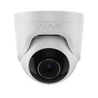 IP-Камера дротова Ajax TurretCam, 5мп, 4мм, Poe, True WDR, IP 65, ІЧ 35м, аудіо, кут огляду 75°до 85°, купольна, біла