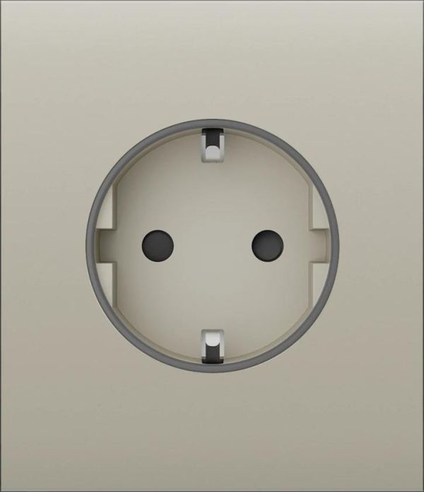 Центральна панель для вбудованої розетки Ajax CenterCover for Outlet Basic, ivory
