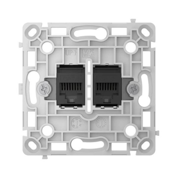 Реле розетки Ajax OutletCore LAN Vertical чорна (128848.165.BL)