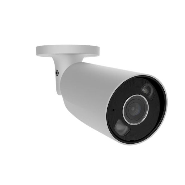 IP-Камера дротова Ajax BulletCam HL white, 5мп, 4мм, гібридне підсвічування IR 50м, білий Led 50м, Poe, True WDR, IP 65,  аудіо, кут огляду 75° до 85°, вулична,