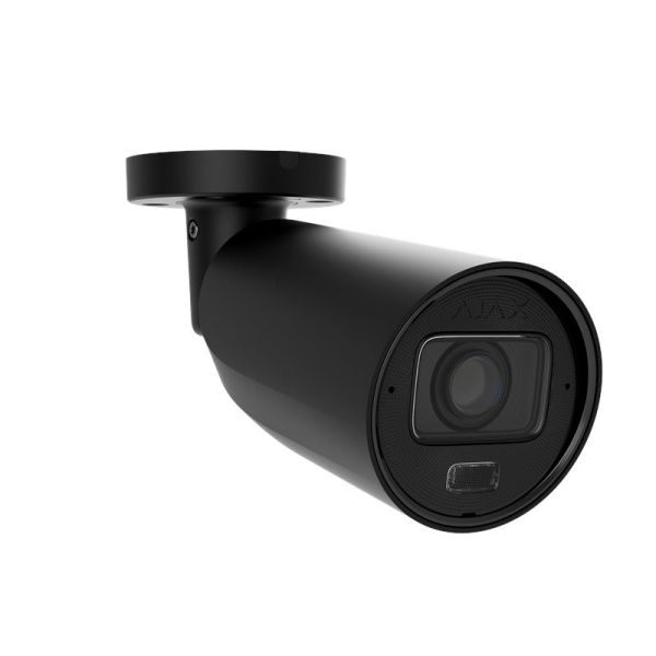 IP-камера дротова Ajax BulletCam HLVF 5 MP Black, 2.8–12 мм, PoE, True WDR, IP67, ІЧ 60 м, LED 40 м, аудіо, кут огляду 31° до 111°, вулична, чорна, 126276.217.B