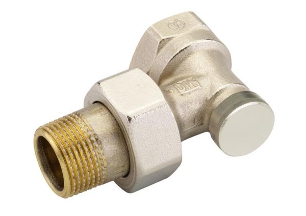 Клапан термостатичний Danfoss RLV-S, DN 20, вх. 3/4" - вих. 3/4", кутовий, нікель
