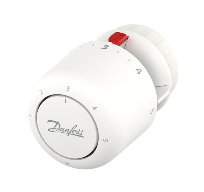 Термостатичний елемент Danfoss Aero, RA, +7...28 °C, Click, вбудований датчик, білий