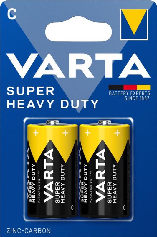 Батарейка Varta Super Heavy Duty вугільно-цинкова C BLI 2  блістер, 2 шт