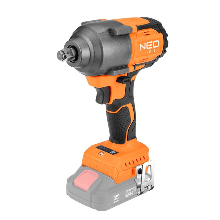 Гайковерт ударний Neo Tools Energy+ 18В 850Нм 2400об/хв 1/2" 3 швидкості 1.8кг без АКБ та ЗП