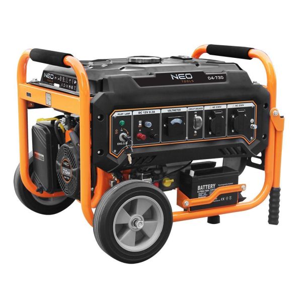 Генератор бензиновий Neo Tools 230В, 2.8/3кВт, електростартер, 45кг