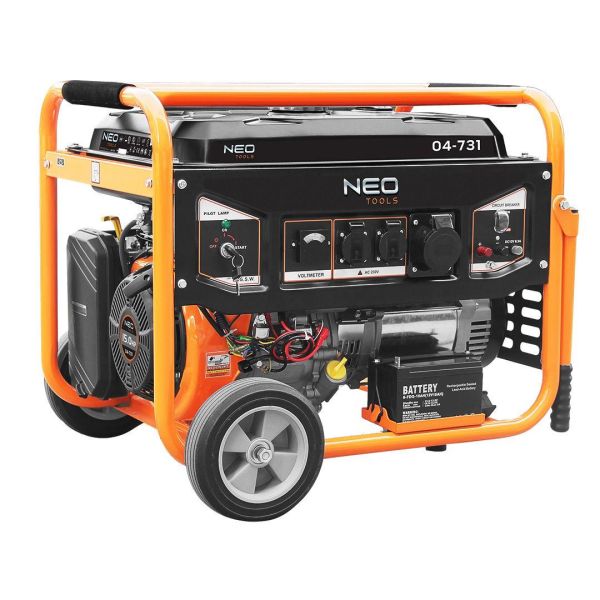 Генератор бензиновий Neo Tools 230В, 6/6.5кВт, електростартер, 85кг