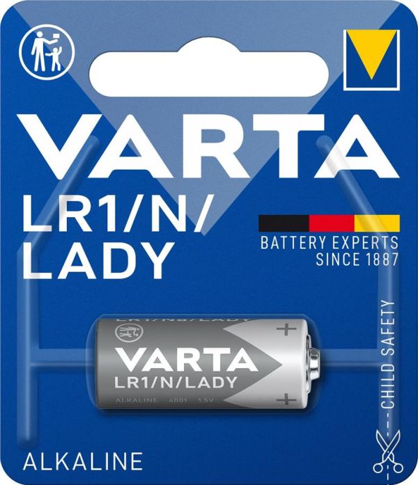 Батарейка Varta лужна LR1(910А, MN9100)  блістер, 1 шт