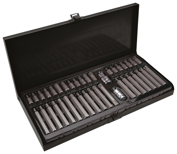 Біти Neo Tools перехідники 2шт, H,M,T, сталь S2, кейс, набір 40шт
