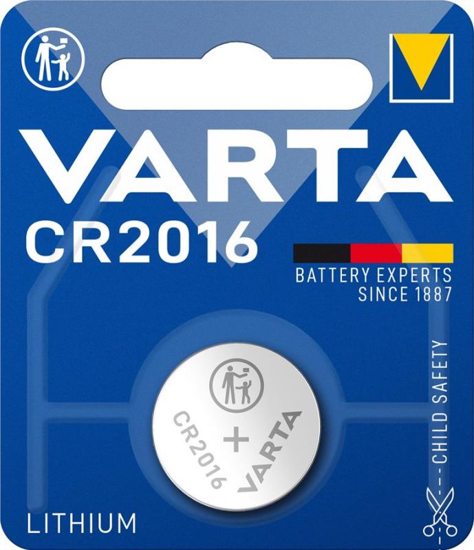 Батарейка Varta літієва CR2016 блістер, 1 шт