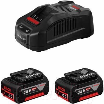 Набір акумулятора та зарядного пристрою Bosch Professional GBA 2х18В 4А·год + GAL 18В-40 18В 4А·год