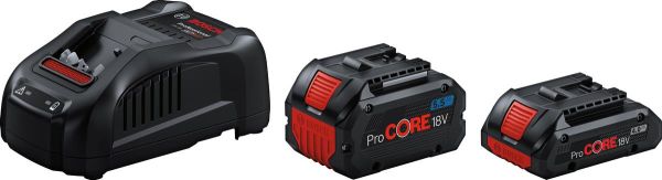 Набір акумулятора та зарядного пристрою Bosch Professional ProCore 18В 2х18В 4А·год+5.5А·год ЗП GAL 1880 CV