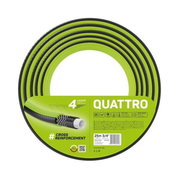 Шланг садовий Cellfast QUATTRO 3/4' 25м 4 шари до 20бар -10…+50°C