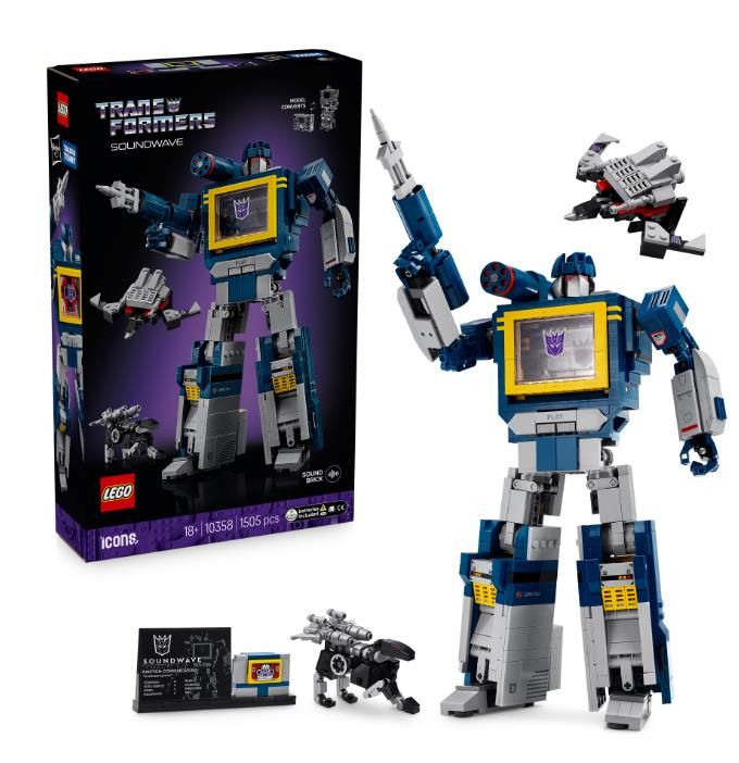 Конструктор LEGO Icons Transformers: Саундвейв