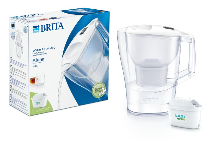 Фільтр-глечик Brita Aluna Memo MXPro 2.4л (1.4л очищеної води) з картриджем білий