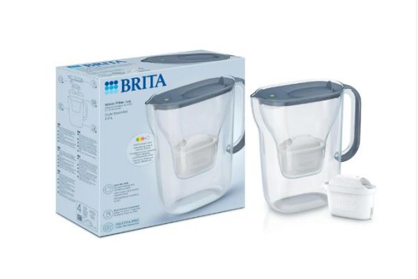 Фільтр-глечик Brita Style Essential MXPro 2.4л (1.4л очищеної води) з картриджем сіро-блакитний