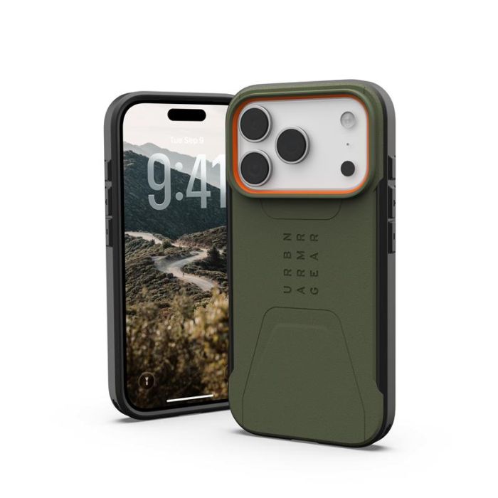 Чохол UAG для iPhone 18/17 Pro Max, Civilian MagSafe, Olive/Orange
