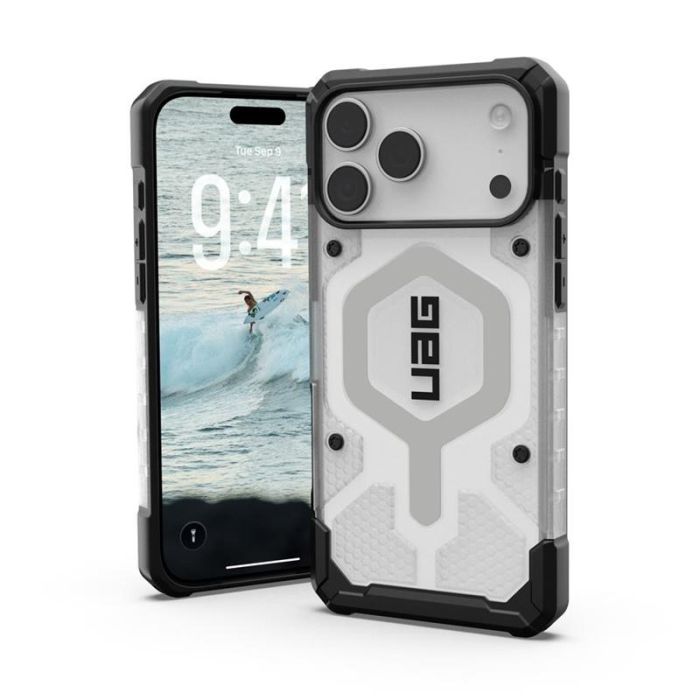 Чохол UAG для iPhone 18/17 Pro, Pathfinder Clear MagSafe, Ice/Silver