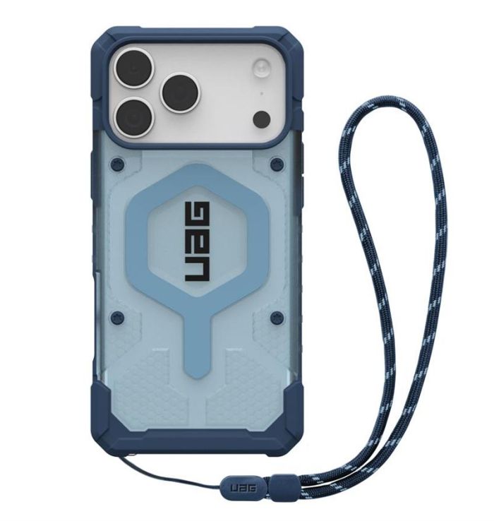 Чохол+ремінець UAG для iPhone 18/17 Pro, Pathfinder Clear MagSafe Bundle, Blues Lanyard