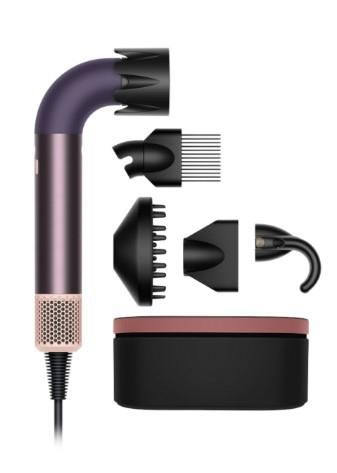 Фен Dyson HD17 Supersonic R Jasper/Plum, 1700Вт, 3 режими, іонізація, хол. обдув, 5 насадок, фіолетовий