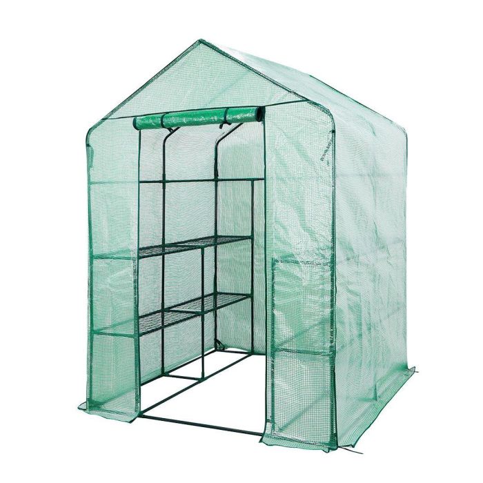 Парник складаний Neo Tools 195х143х143, 4 полиці, ПЕ плівка 135г, зелений