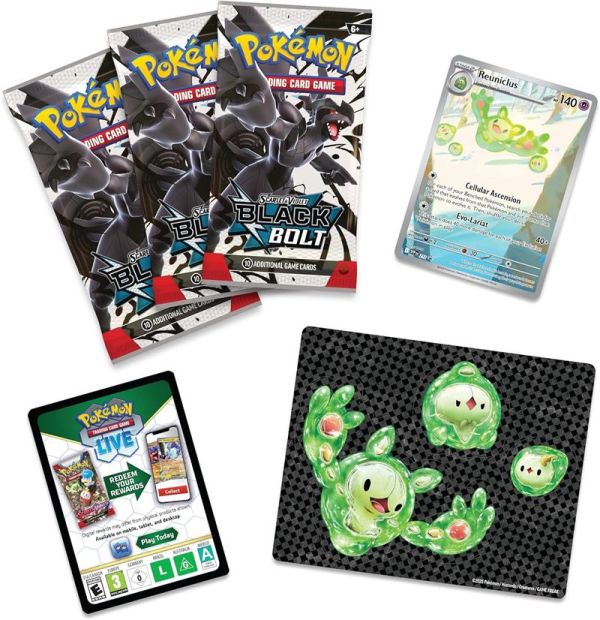 Колекційна карткова гра Pokemon: Black Bolt - Tech Sticker Collection SV10.5
