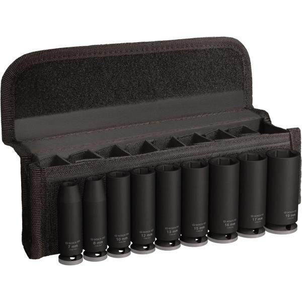 Набір ударних торцевих головок Bosch Professional Deep 3/8" 63мм 9шт