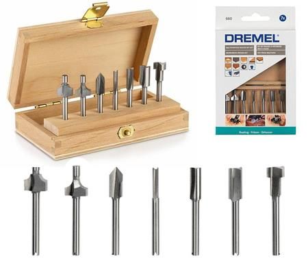 Набір фрез Dremel 660, кейс, 7шт