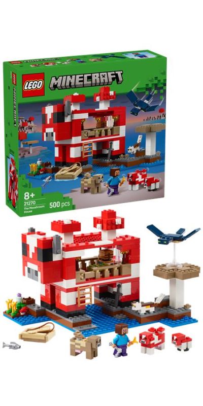 Конструктор LEGO Minecraft Грибний будинок
