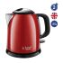 Електрочайник Russell Hobbs Colours Plus Mini 1л, метал, червоно-чорний