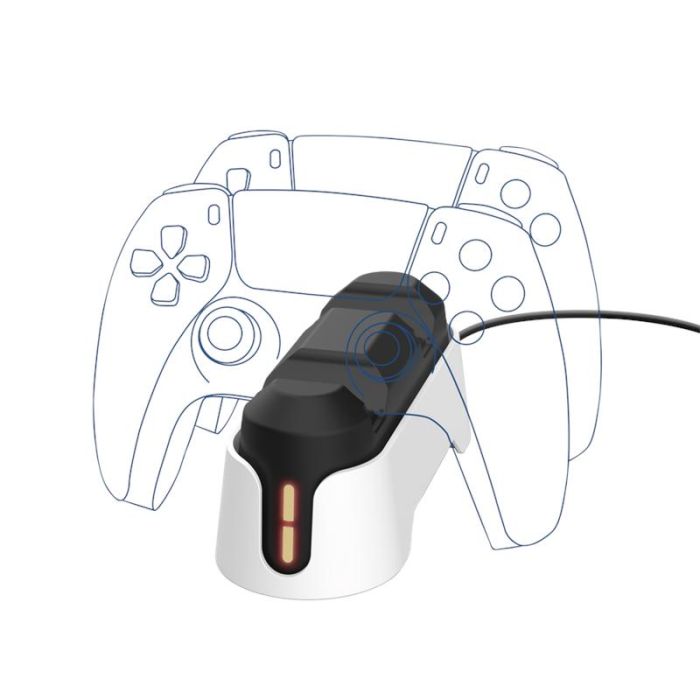 Зарядна станція для геймпадів Trust GXT 228 for PS5, білий