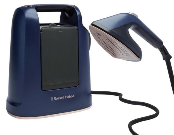Відпарювач Russell Hobbs Genie Maestro, 1700Вт, 750мл, паровий удар -20гр, верт. відпарювання, керам. підошва, синій