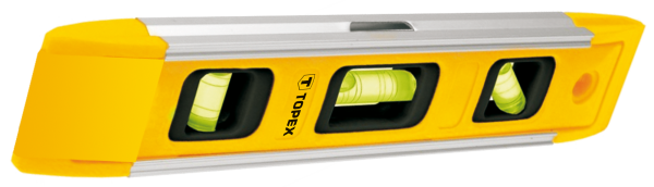 Рівень TOPEX Torpedo, 23см, 3 капсули, пластик, магнітна основа