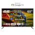 Телевізор 65" 2E QLED 4K 60Hz Smart Google TV Black