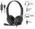 Гарнітура ПК стерео On-ear 2E CH12 USB, omni-mic, 2м, чорний