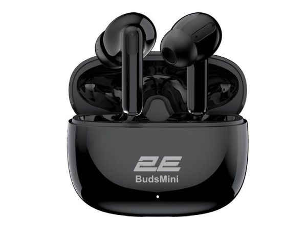 Навушники TWS 2E BudsMini, BT 6.0, IPX4, SBC, Touch control, Mic, чорний