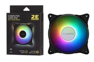 Корпусний вентилятор 2E GAMING F120IR-ARGB, 120мм, 1200rpm, 3pin, 3pin +5VARGB, 25.3dBa, чорний