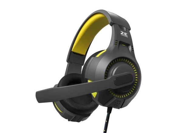 Гарнітура ігрова 2E GAMING HG300, mini-jack/dual 3.5мм, LED, 2м, чорний