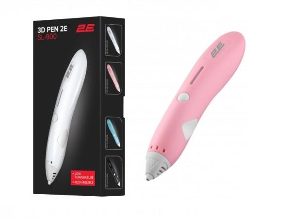 Ручка 3D 2E SL_900, PCL, Aкб 500mAh, рожевий