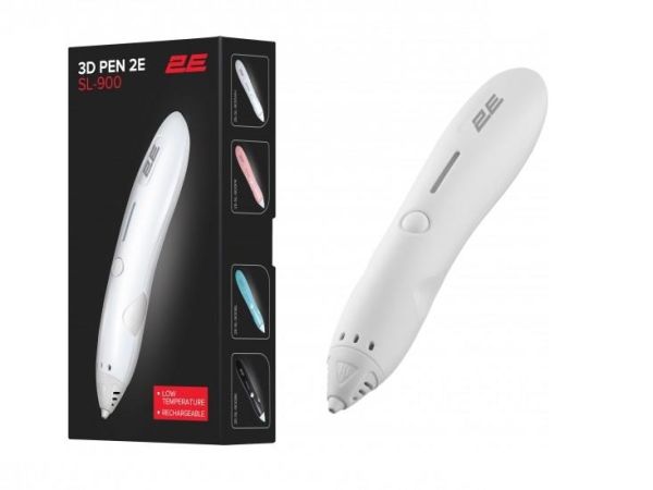 Ручка 3D 2E SL_900, PCL, Aкб 500mAh, білий