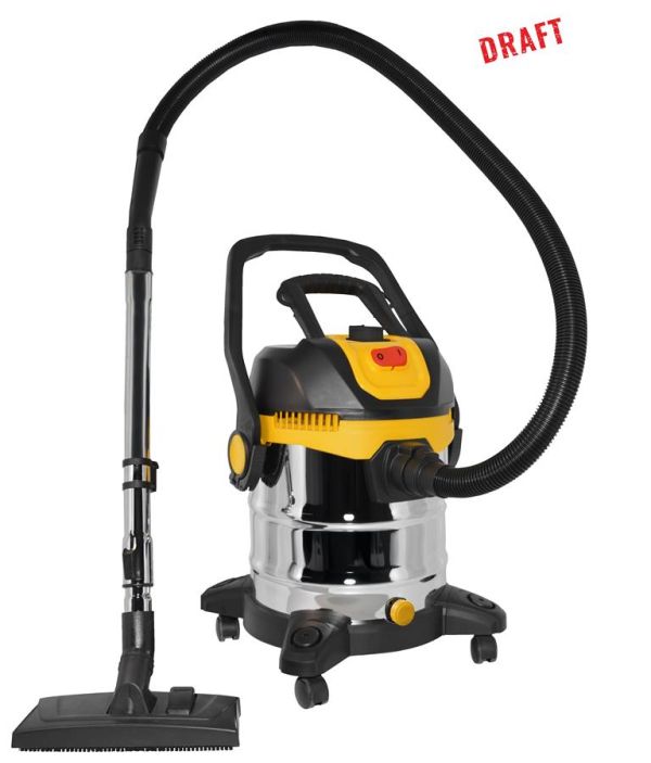 Пилосос професійний 2E PowerClean 20S 1200Вт 17кПа контейнер 20л розетка 220В/2000Вт вологе/сухе прибирання функція повітродувки IPX4 5.6кг