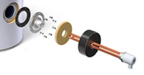 Електричний нагрівальний елемент TESY ACS El Kit 3kW-PLUG AND PLAY V1404 3кВт 6/4" термостат фланец