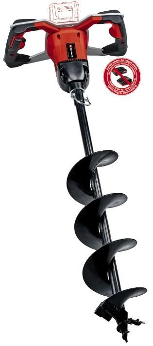 Бур для ґрунту акумуляторний Einhell Professional GP-EA 18/150LI BL - Solo PXC 18В 125об/хв бур 80/15см 5.7кг без АКБ та ЗП