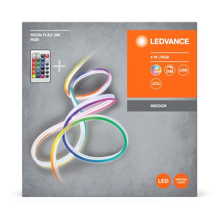 Стрічка світлодіодна LEDVANCE NEON FLEX 4W, 2M RGB USB RC