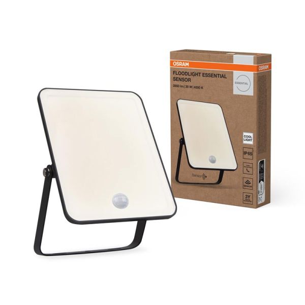 Прожектор OSRAM ECO 30Вт 2850Лм 4000K датчик руху чорний